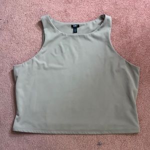 EXPRESS BODY CONTOUR CROP TOP RACERBACK. SZ XL